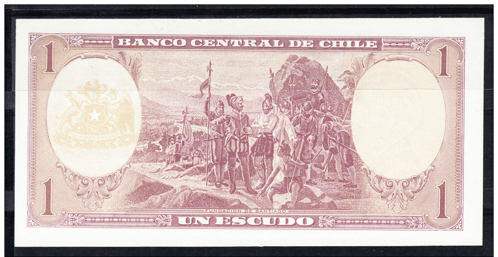 CHILE 1975    1 ESCUDO  .ARTURO PRAT   NUEVO SIN CIRCULAR  B801 - Chile