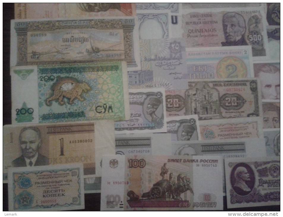 Lot Of 50 Used Banknotes Around The World - Autres & Non Classés