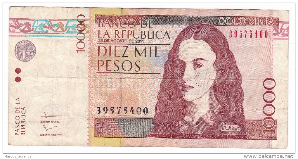 Colombia 10000 Pesos 2011 - Kolumbien