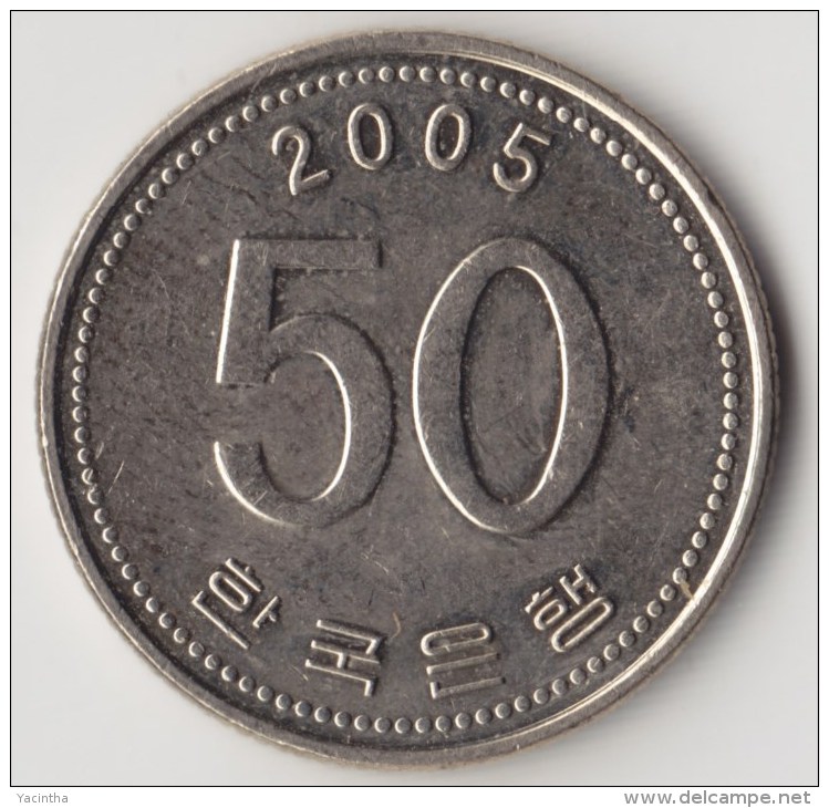 @Y@     Zuid Korea  50 Won  2005  XF    (4048) - Corea Del Sud