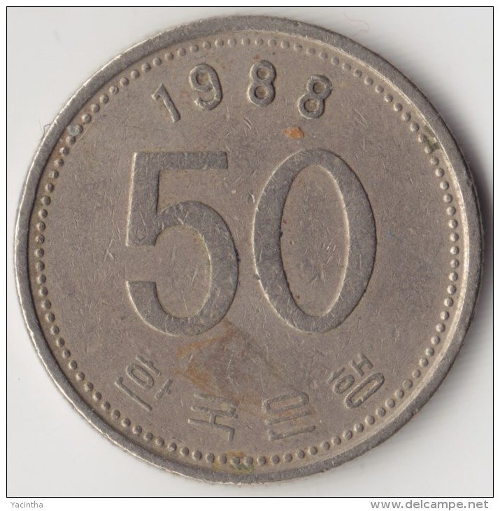@Y@     Zuid Korea  50 Won  1988    (4049) - Corée Du Sud