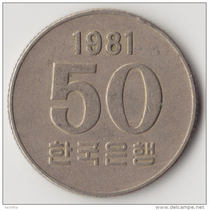 @Y@     Zuid Korea  50 Won     1981    (4052) - Korea (Süd-)