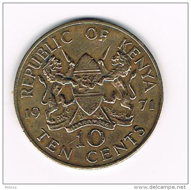 *** KENIA  10 CENTS  1971 - Kenya