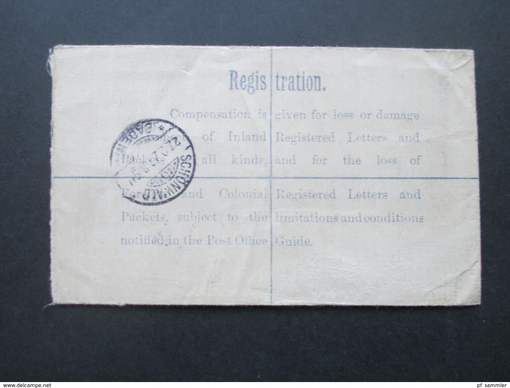 GB 1899 - 1920 Registered letter / Postcards / Streifband! 7 Stück! aus einer Korrespondenz! Interessant?!