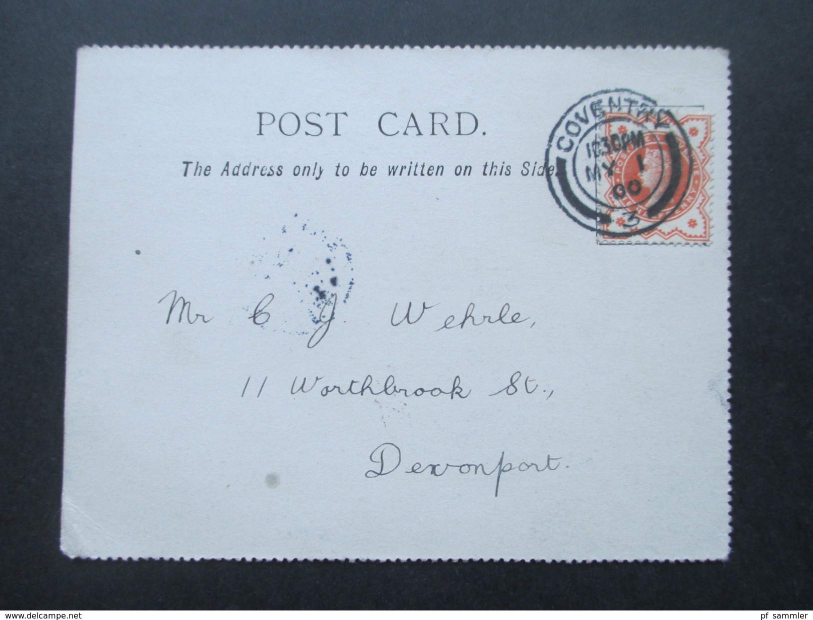 GB 1899 - 1920 Registered letter / Postcards / Streifband! 7 Stück! aus einer Korrespondenz! Interessant?!