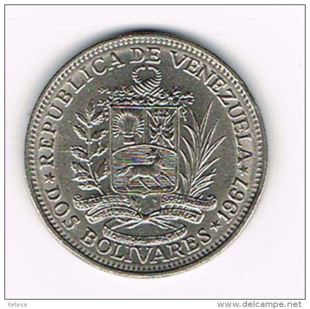 *** VENEZUELA  2  BOLIVARES  1967 - Venezuela