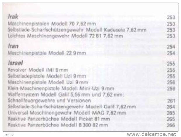 Schützenwaffen 1945-1985,Band 1 /A - I / Enzyklopädie Aus Aller Welt, 270 Seiten Auf DVD,450 Bilder, Language Deutsch - Germania