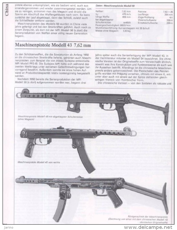 Schützenwaffen 1945-1985,Band 1 /A - I / enzyklopädie aus aller Welt, 270 Seiten auf DVD,450 Bilder, language Deutsch