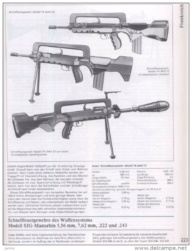 Schützenwaffen 1945-1985,Band 1 /A - I / enzyklopädie aus aller Welt, 270 Seiten auf DVD,450 Bilder, language Deutsch