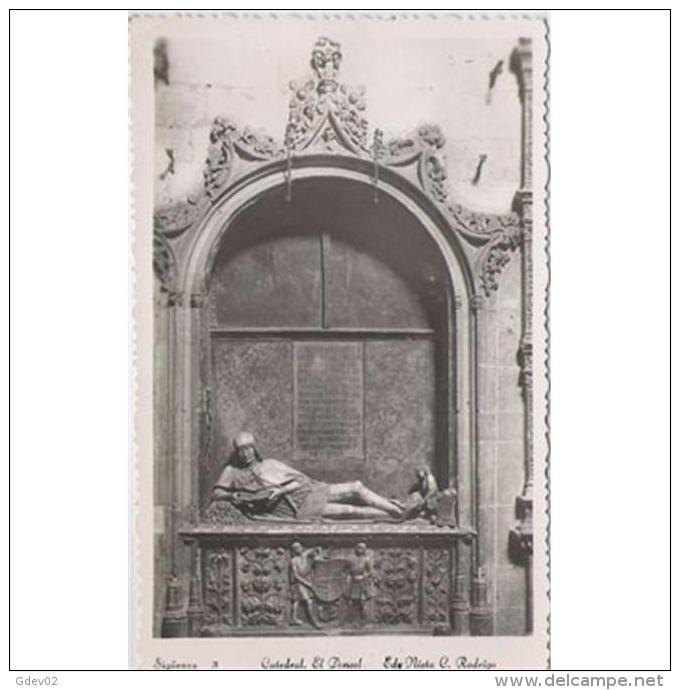 GDLJRTP6773-LFTD2743.Tarjeta Postal DE GUADALAJARA.ARTE.Escultura Y SEPULTURA DE EL DONCEL.CATEDRAL DE SIGÜENZA - Guadalajara