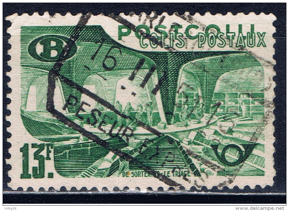 B+ Belgien 1950 Mi 31 37 Postpaketmarken - Reisgoedzegels [BA]