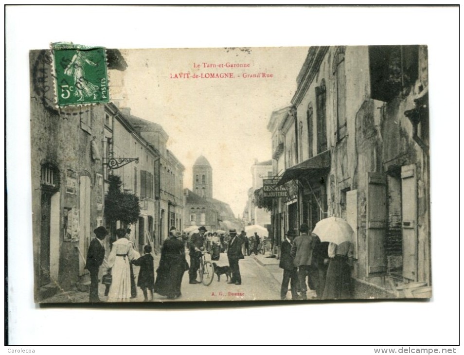 CP - LAVIT DE LOMAGNE    (82) GRAND RUE - Lavit