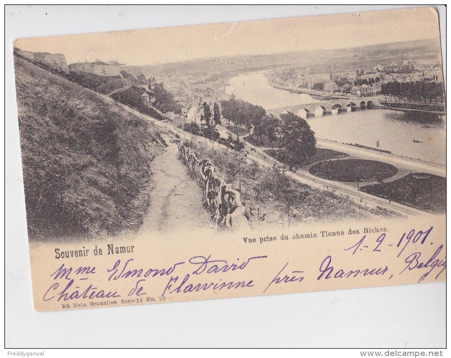 NAMUR VUE PRISE DU CHEMIN TIENNE DES BICHES - Namur