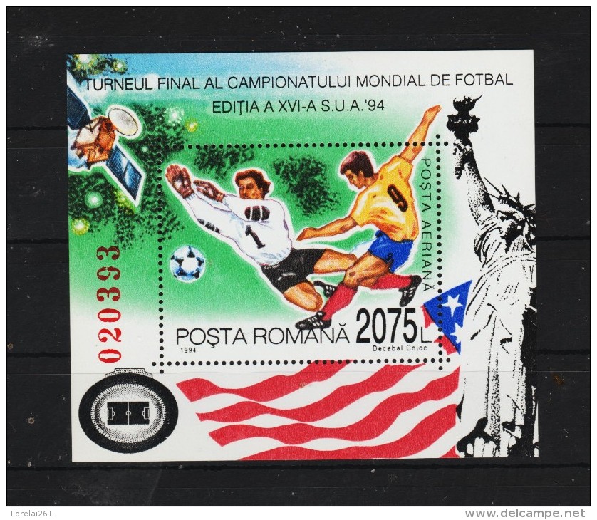 1994 -  COUPE  DU MONDE Aux Etats-Unis Mi Bl 290 Et Yv Bloc 236 MNH - Nuevos