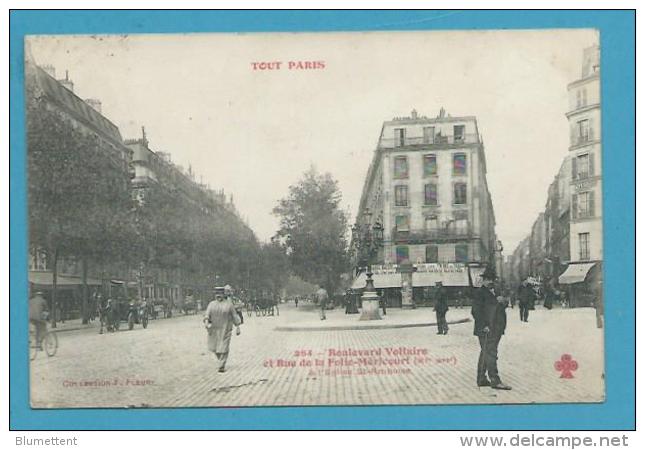 CPA 254 TOUT PARIS Edition FLEURY - Boulevard Voltaire Et Rue De La Folie-Méricourt (XIème Arrt) - Arrondissement: 11