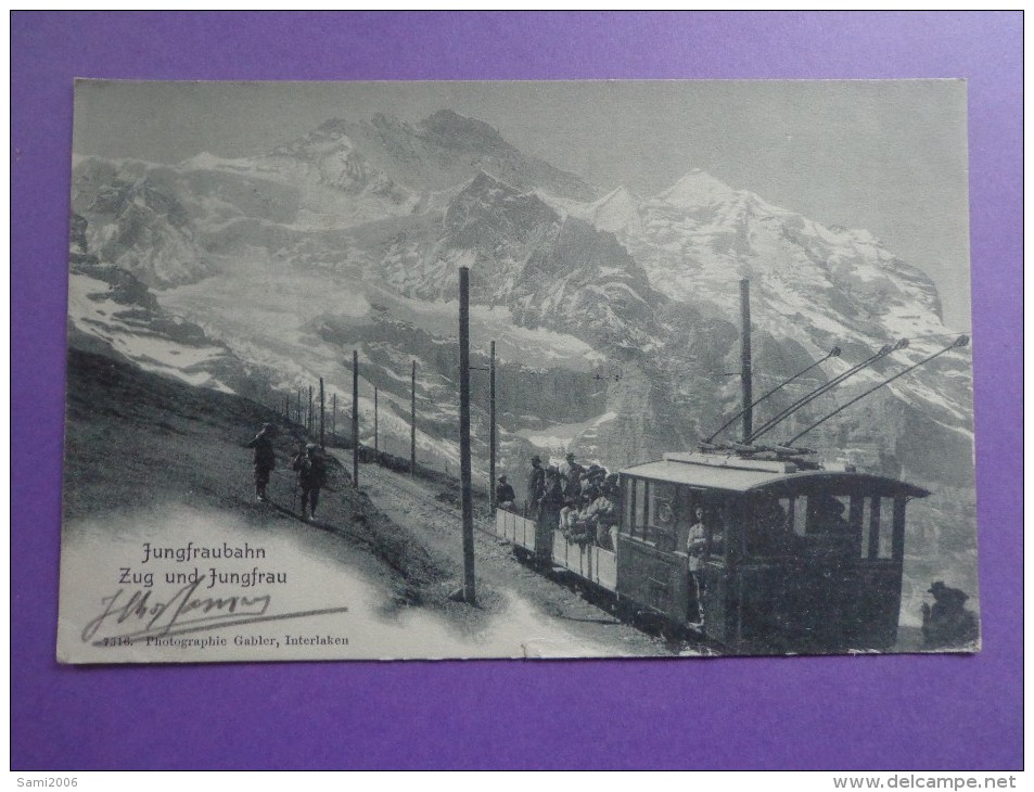 CPA SUISSE JUNGFRAUBAHN  TRAIN - Autres & Non Classés