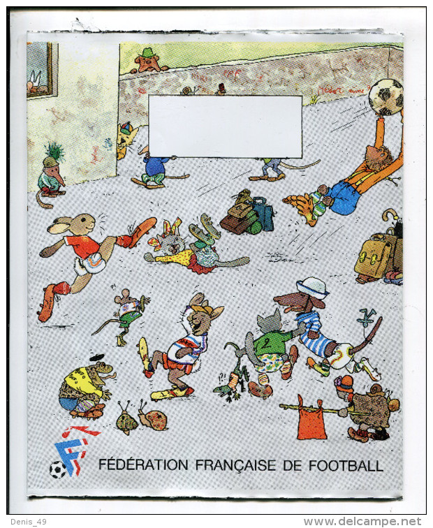 Animaux Habillés Protège Cahier Fédération Football - Animaux