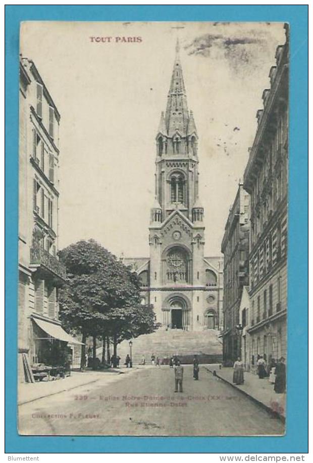 CPA TOUT PARIS 239  Edition FLEURY - Eglise Notre-Dame-de-la-Croix (XXème Arrt) - District 20