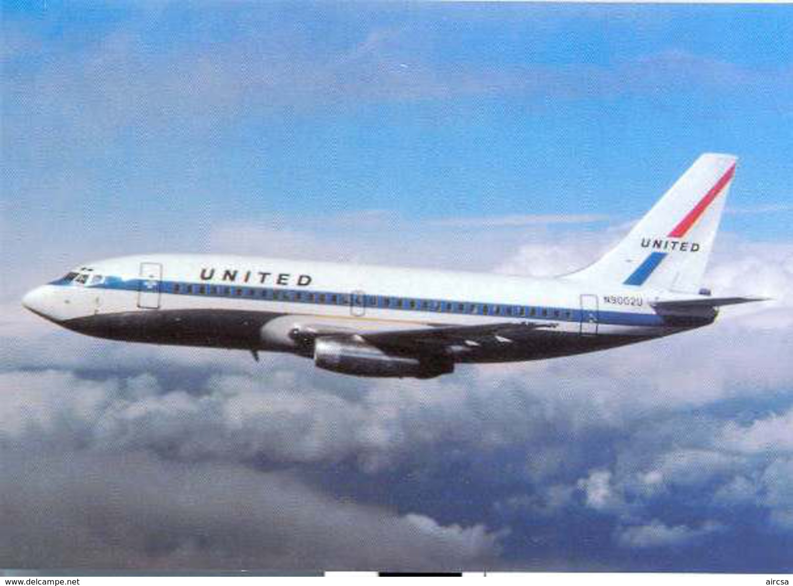 Aviation Postcard-068  UNITED AIR LINES  Boeing 737 - 1946-....: Moderne