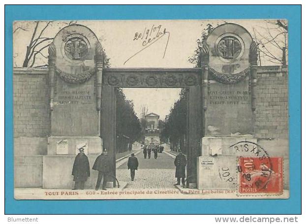 CPA TOUT PARIS 609  Edition FLEURY - Entrée Principale Du Cimetière Du Père Lachaise (XXème Arrt) - Paris (20)