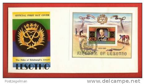 LESOTHO 1981 FDC Duke Of Edinburg Block 360 F 942 - Lesotho (1966-...)