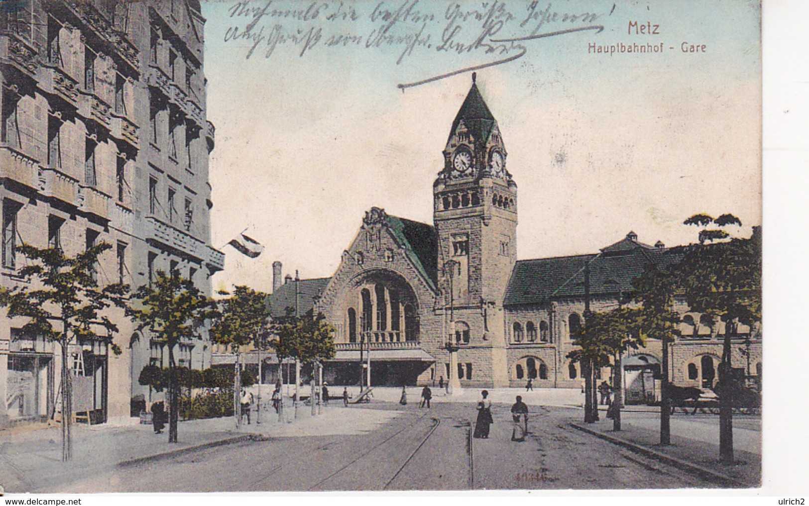 AK Metz - Hauptbahnhof - 1913 (25898) - Lothringen