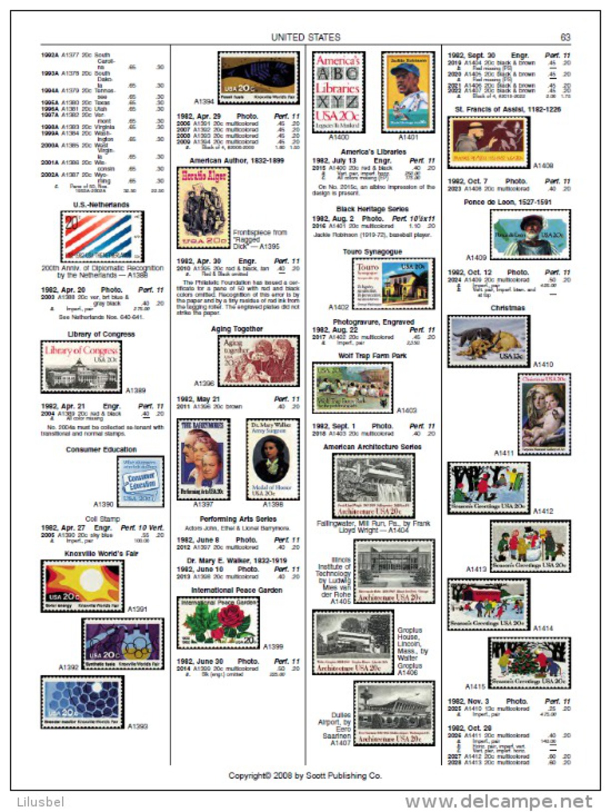 Scott Catalogue 2009 (A-Z) - Scott - Standard Postage Stamp Catalogue - Altri & Non Classificati