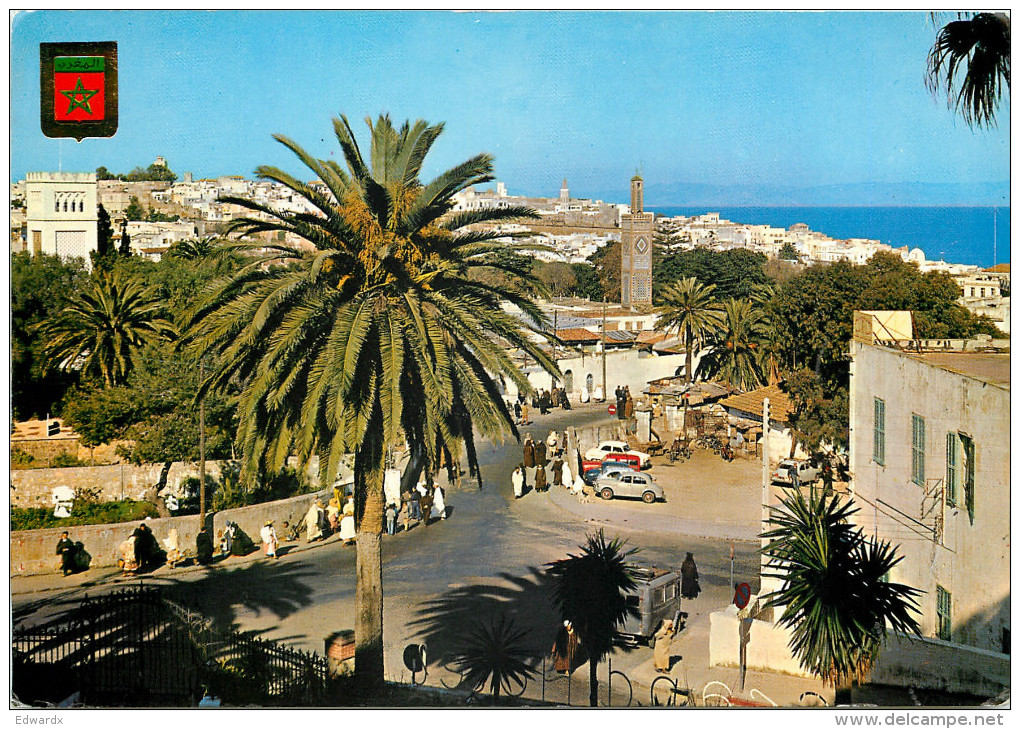 Zoco Grande, Tanger, Maroc, Morocco Postcard Posted 1974 PORTUGAL Stamp - Tanger