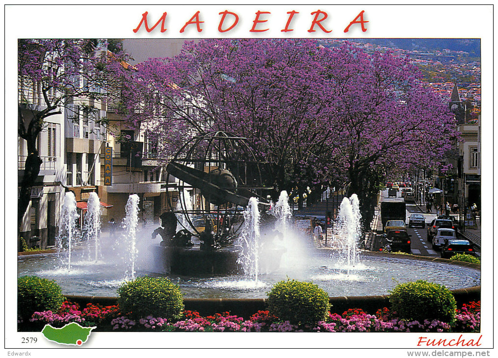 Funchal, Madeira, Portugal Postcard Posted 2014 Stamp - Madeira