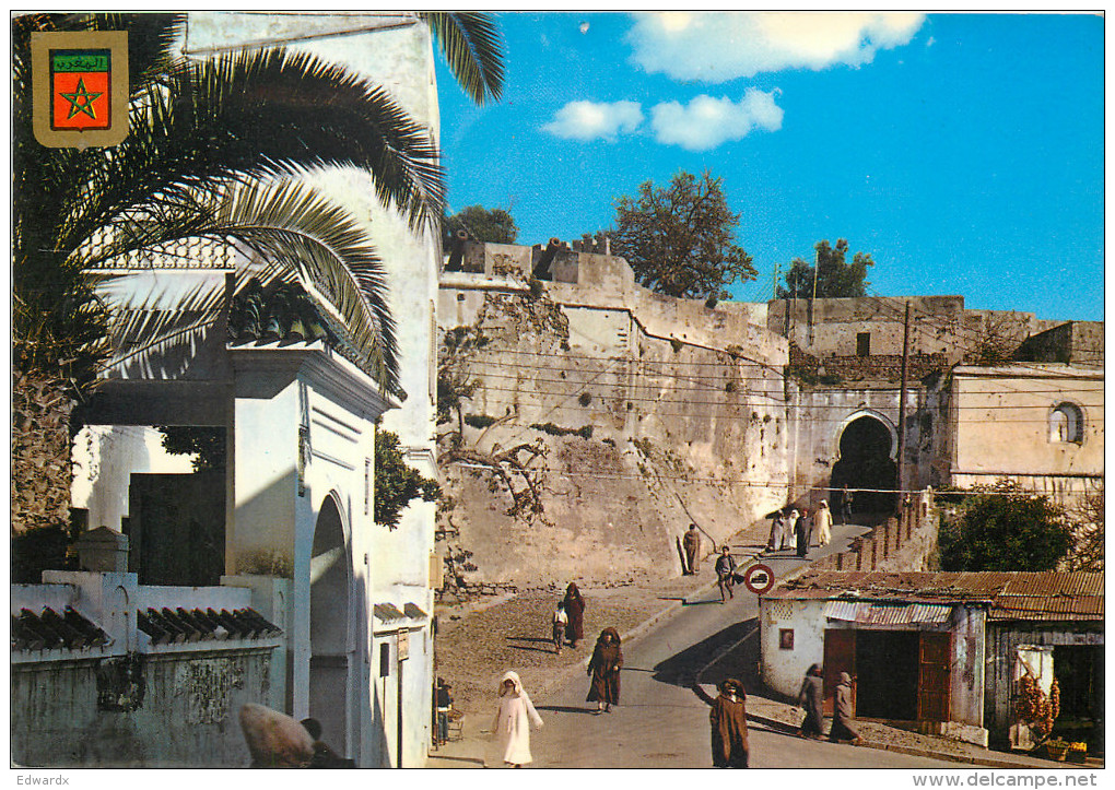 Alcazaba, Tanger, Morocco Postcard Posted 1982 Stamp - Tanger
