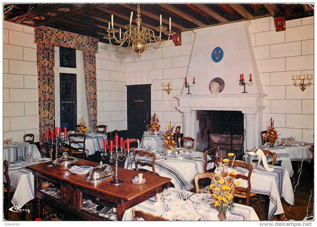 Chateau De Pray Restaurant, Amboise, Indre-et-Loire, France Postcard Posted 1981 Stamp - Amboise