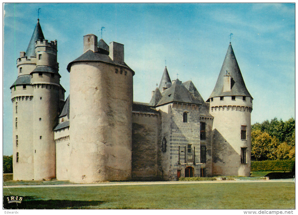 Chateau, Coussac-Bonneval, Haute-Vienne, France Postcard Posted 1977 Stamp - Autres & Non Classés