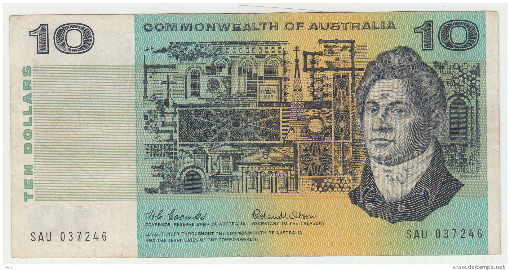 Australia 10 Dollars 1966 VF+ P 40a 40 A (Coombs Wilson) - 1966-72 Reserve Bank Of Australia