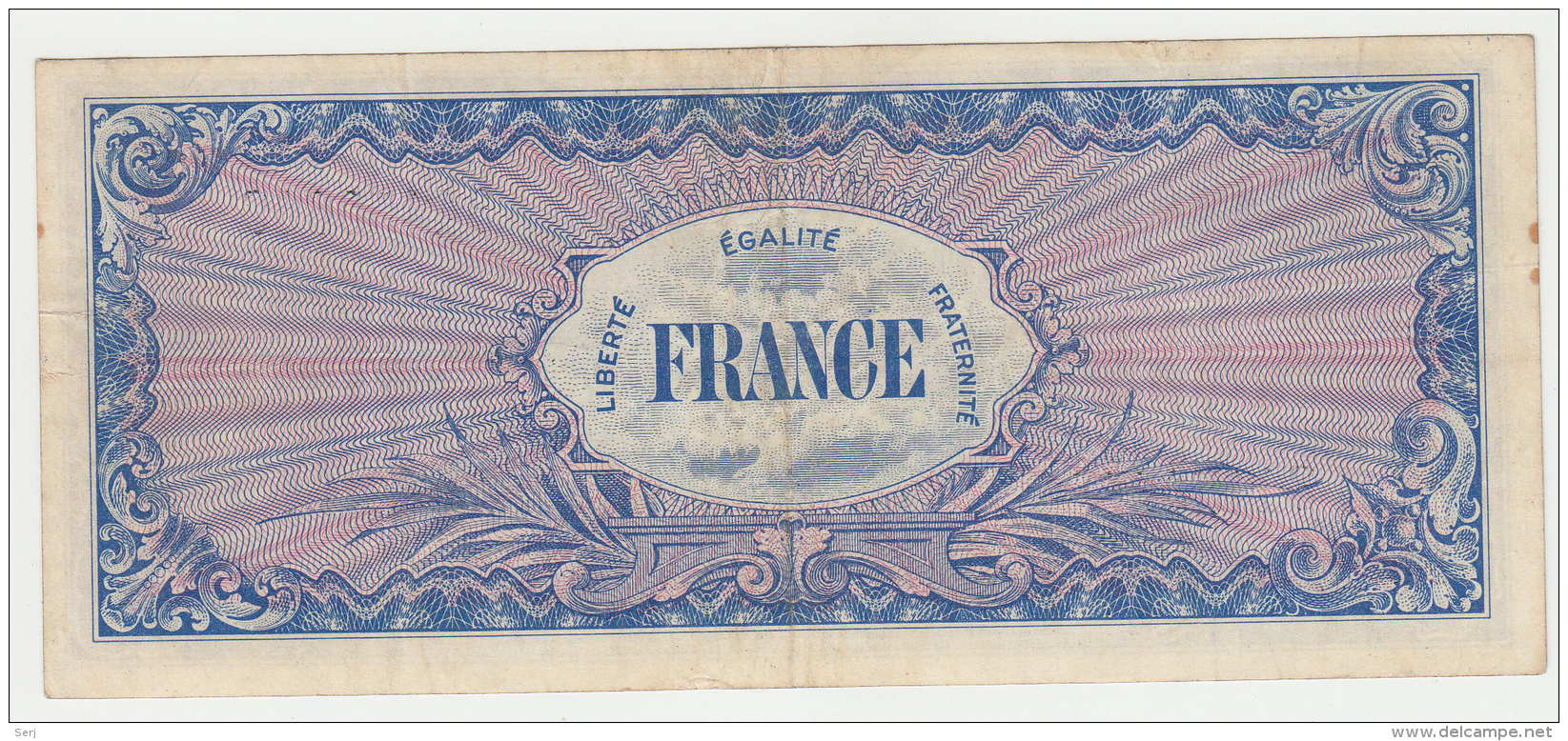 FRANCE 100 FRANCS 1944 VF+ Pick 123c 123 C - 1945 Verso Francés