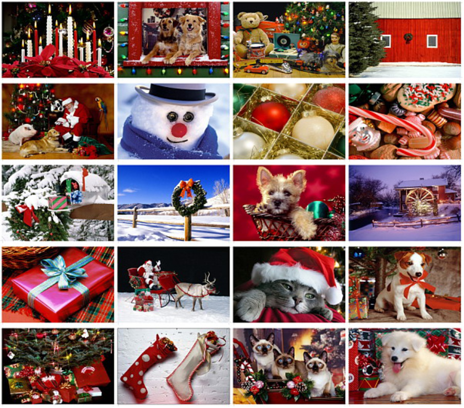 20 Postcards Of Christmas Xmas Holiday Santa Day,  Postkarte Carte Postale - Santa Claus