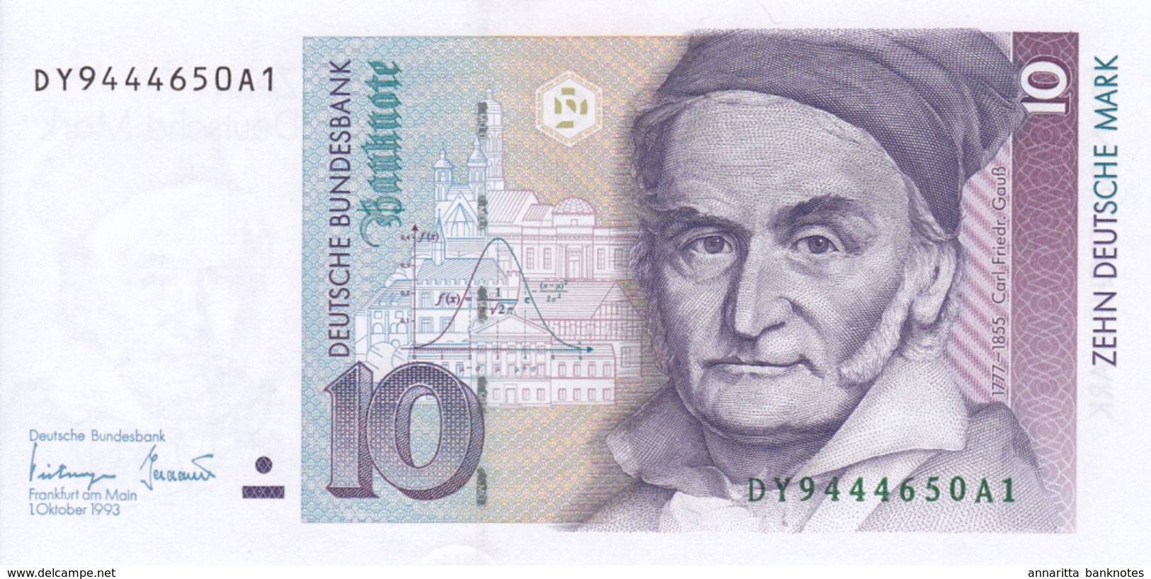 GERMANY FEDERAL REPUBLIC 10 DEUTSCHE MARK 1993 P-38c [DE223c] - 10 DM