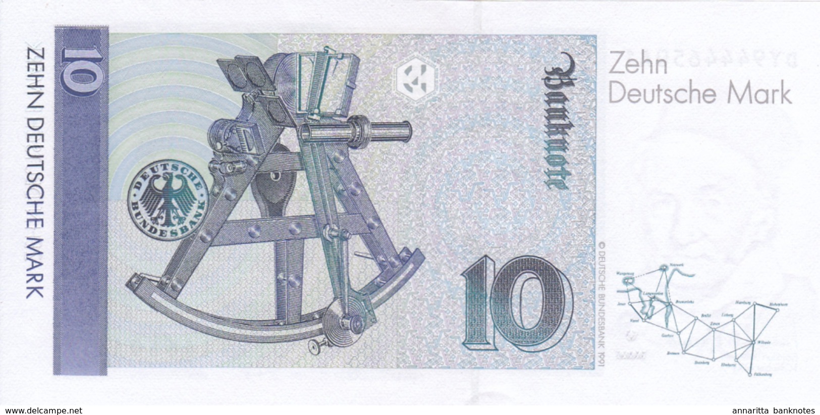 GERMANY FEDERAL REPUBLIC 10 DEUTSCHE MARK 1993 P-38c [DE223c] - 10 DM