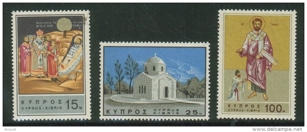 Chypre // 1966 // 19ème Centenaire De La Mort De Saint Barnabé  Y & T No. 257-259 Timtres  Neufs ** - Neufs