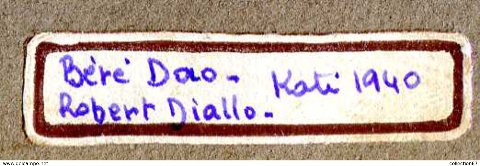 MILITAIRE TIRAILLEUR SENEGALAIS à KATI En 1940 - BERE DAO Et ROBERT DIALLO < PHOTO 12.5cm X 17.5cm - War, Military