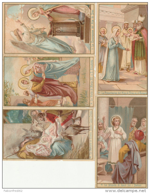 SANTINO HOLY CARD SERIE 5 SANTINI MISTERO GAUDIOSO  (51N - Santini