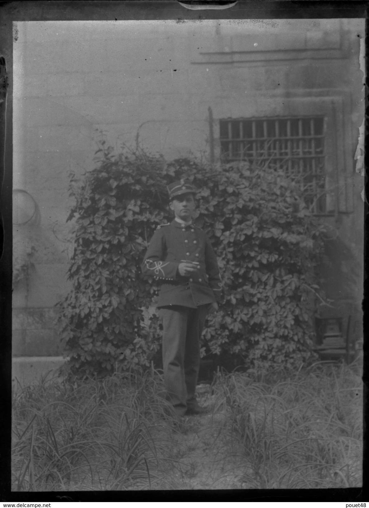 4 Photos Sur Plaque De Verre,  Militaires Du 25è Bataillon De St Mihiel - Glass Slides