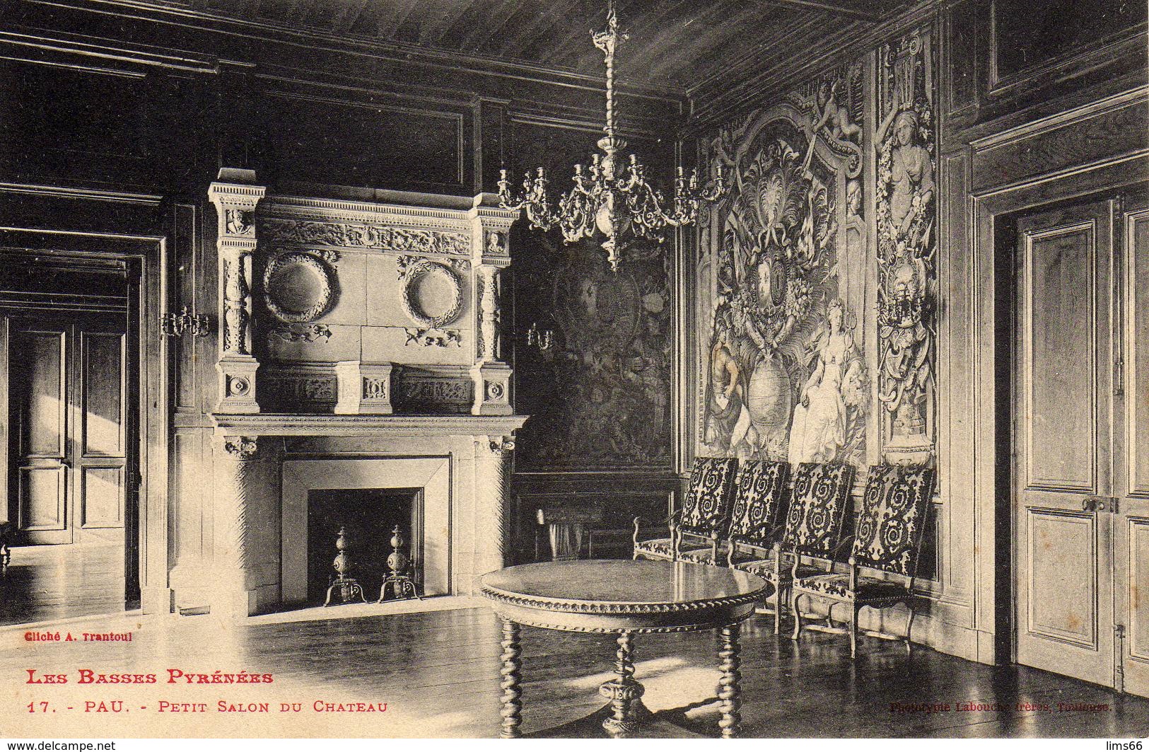 Carte Postale - 64 - Pau - Pyrénées Atlantiques - Petit Salon Du Château- Début 1900 - Pau