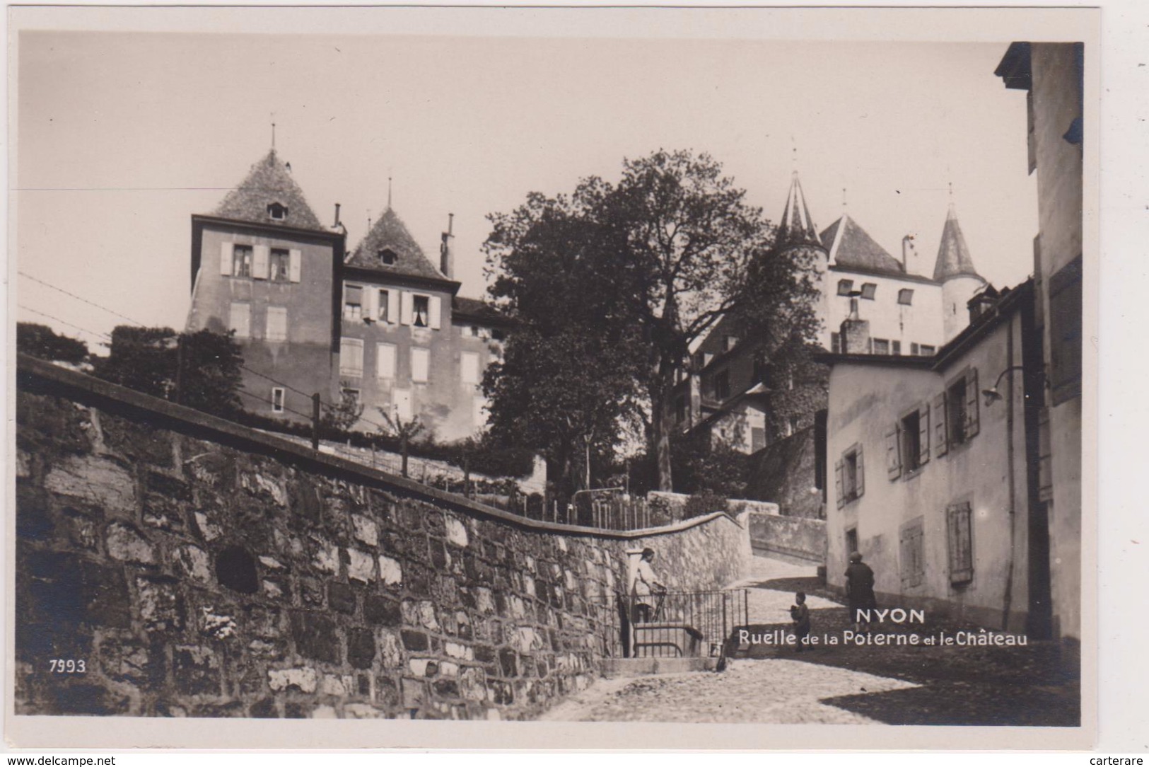 CARTE PHOTO, SUISSE,HELVETIA,SWISS,switzerland,schweiz,SVIZZERA ,vaud,NYON,en 1930 - Nyon