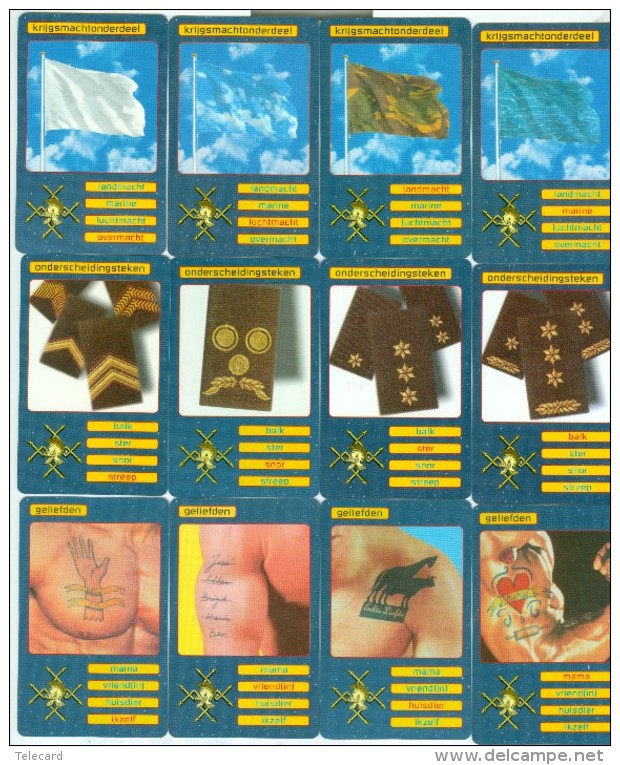 RARE * COMPLETE SET 36 TELEFOONKAARTEN * SFOR NEDERLAND FL 50,00 Soldiers On Mission LIMITED EDITION * PHONECARDS - Army