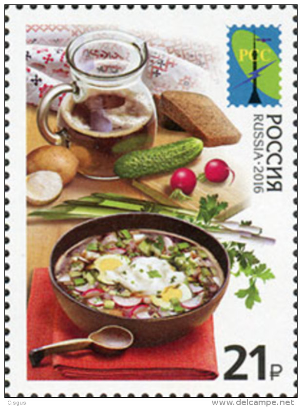 Russland Russia 2016 MNH ** Mi Nr. 2267 RCC National Cuisine - Unused Stamps