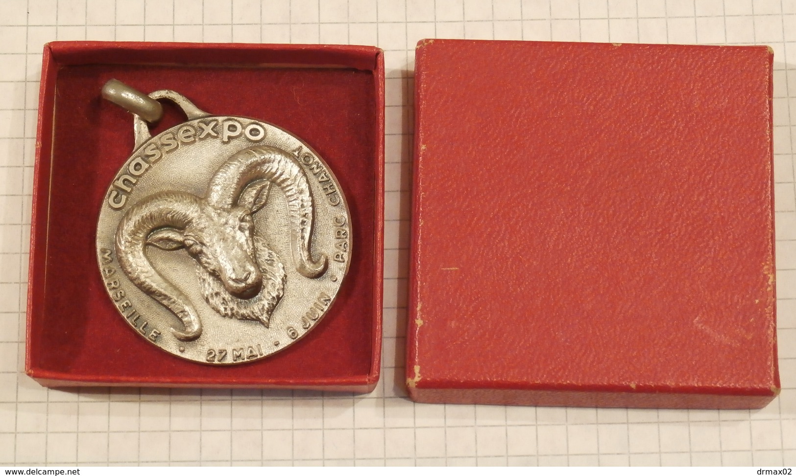 INTERNATIONAL HUNTING EXHIBITION Medal Marseille EXPO 1977 Moufflon Chasse Jagd FRANCE - Autres & Non Classés