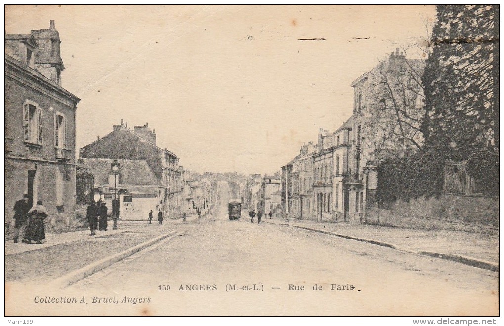 ANGERS - Rare "Rue De Paris" Ancien Carrefour Pasteur-Saint-Michel - Angers