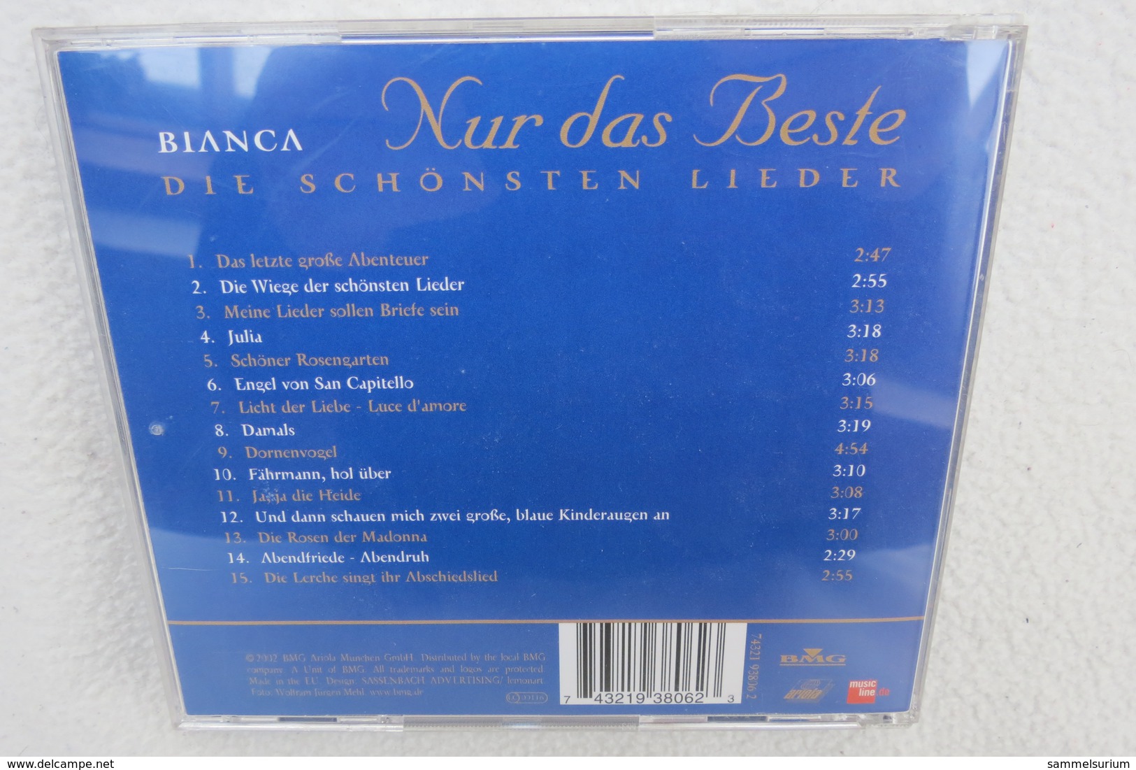 CD "Bianca" Nur Das Beste, Die Schönsten Lieder - Otros - Canción Alemana