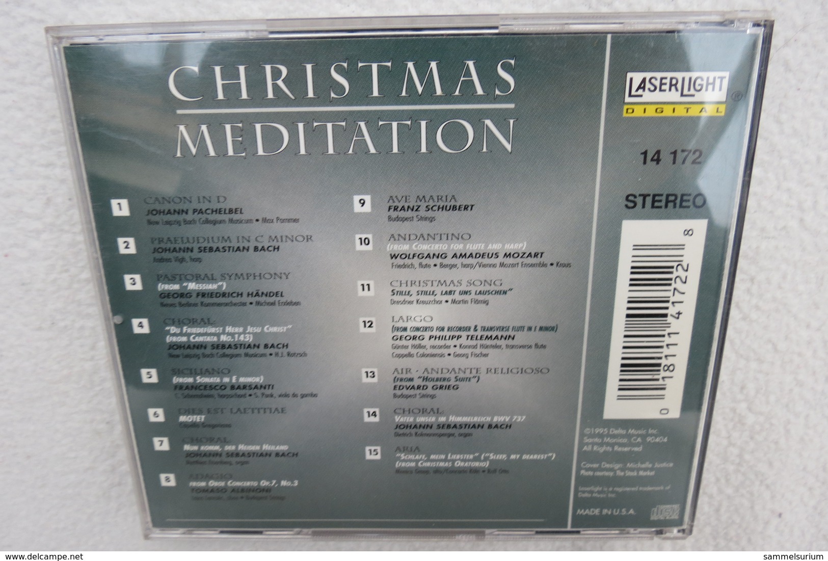 CD "Christmas Meditation" Volume 2 - Canzoni Di Natale