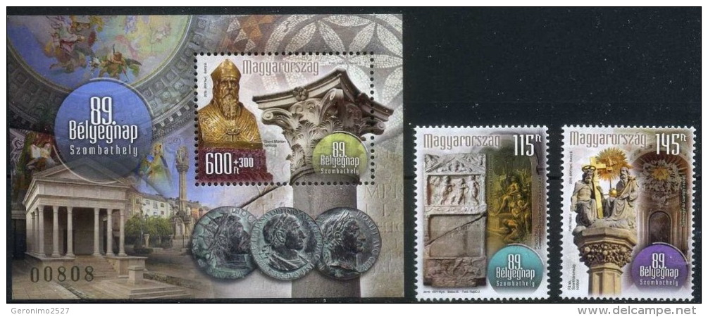 HUNGARY 2016 EVENTS Architecture STAMPDAY - Fine Set + S/S MNH - Nuevos